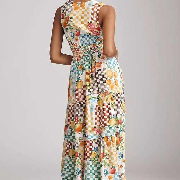 OPEN TO OFFERS Anthropologie Somerset Linen Sleeveless Maxi Dress Size Small - Picture 3 of 4